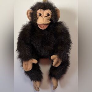 23” Folkmanis Furry Folk Plush Baby Chimpanzee Hand Puppet Realistic And Cute!